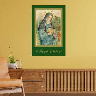 St. Brigid of Ireland (M 014) Poster