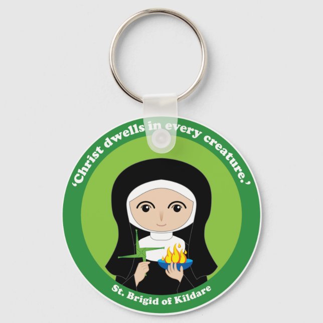 St. Brigid of Kildare Key Ring (Front)