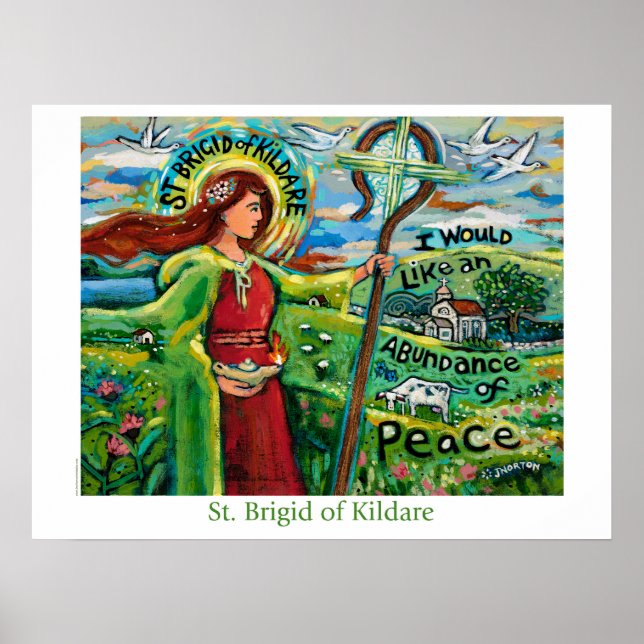 St. Brigid of Kildare Poster (Front)