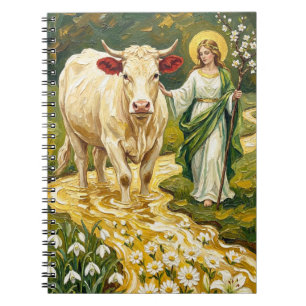 St. Brigid & The White Cow (Imbolc) Notebook