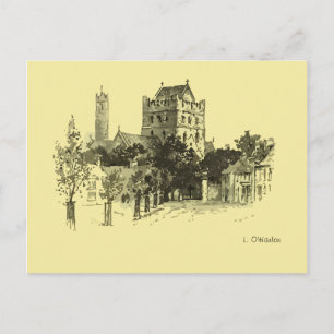 St. Brigid's Church, Round Tower, Kildare Postcard