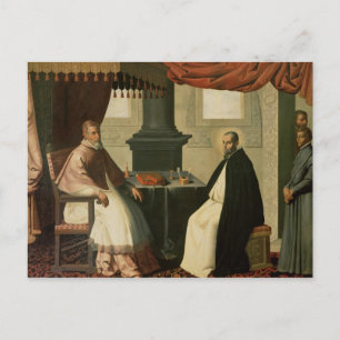 St. Bruno  and Pope Urban II  1630-35 Postcard