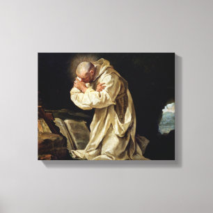 St. Bruno  Praying in the Desert, 1763 Canvas Print