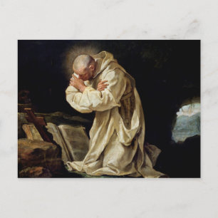 St. Bruno  Praying in the Desert, 1763 Postcard