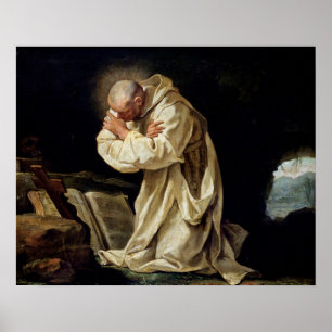 St. Bruno  Praying in the Desert, 1763 Poster