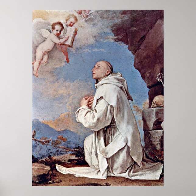 St. Bruno the Carthusian by Jusepe de Ribera Poster (Front)