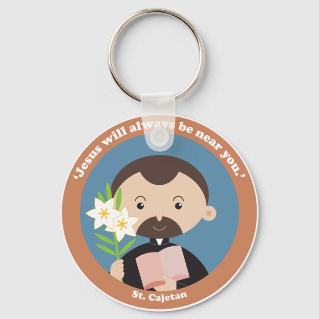 St Cajetan Key Ring (Front)