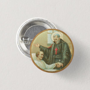 St. Camillus Comforting an Invalid (M 021) 3 Cm Round Badge