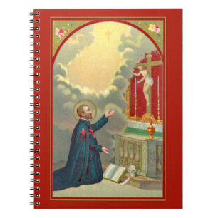 St. Camillus Praying Before a Crucifix (M 020) Notebook