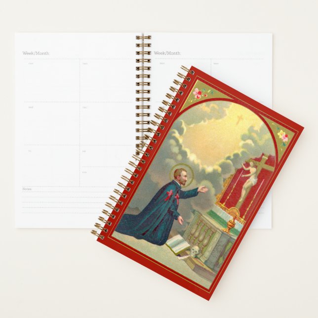 St. Camillus Praying Before a Crucifix (M 020) Planner (Display)