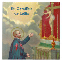 St. Camillus Praying Before a Crucifix (M 020)