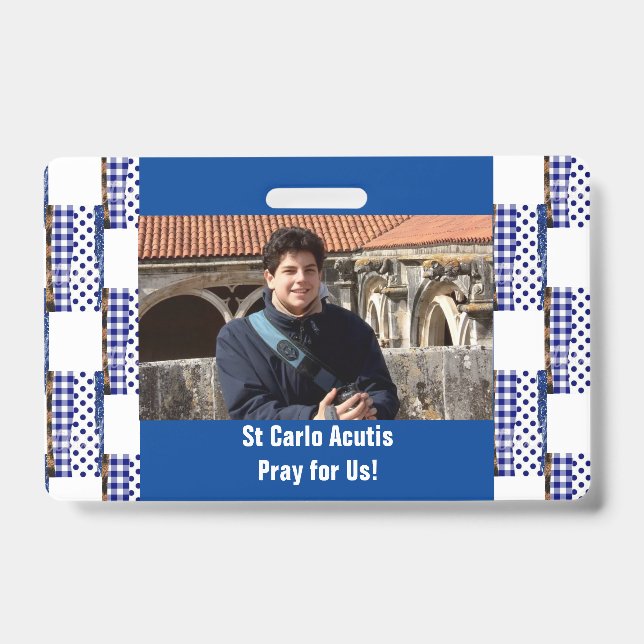 St Carlo Acutis ID Badge (Front)