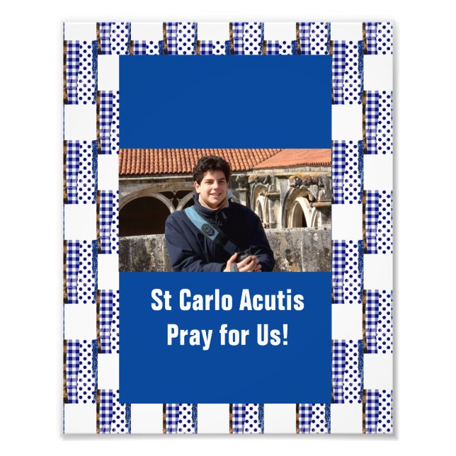 St Carlo Acutis Photo Print (Front)