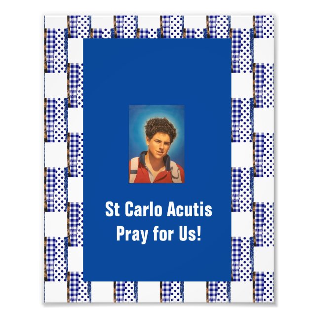 St Carlo Acutis Photo Print (Front)