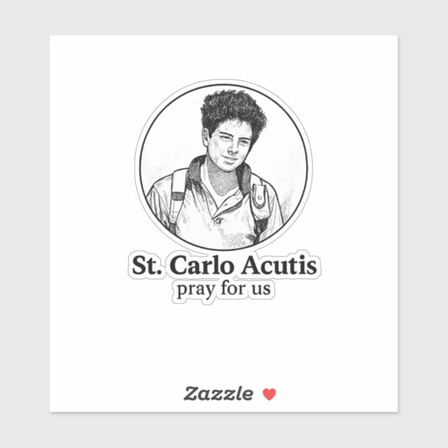St. Carlo Acutis Religious Icon & Sketch Design  (Sheet)