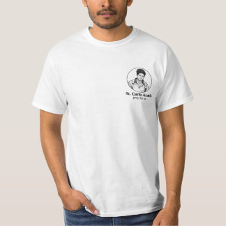 St. Carlo Acutis Religious Icon & Sketch Design  T-Shirt