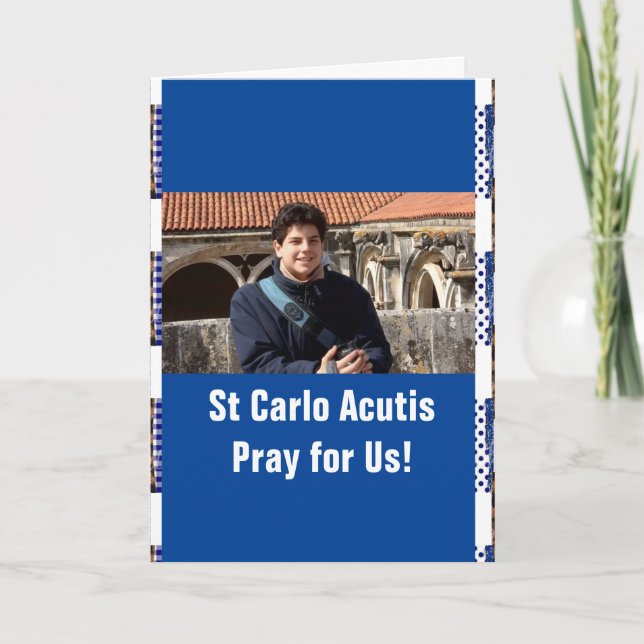 St Carlo Acutis Thank You Card (Front)