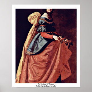 St. Casilda Of Toledo By Zurbarán Francisco De Poster