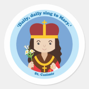 St. Casimir Classic Round Sticker