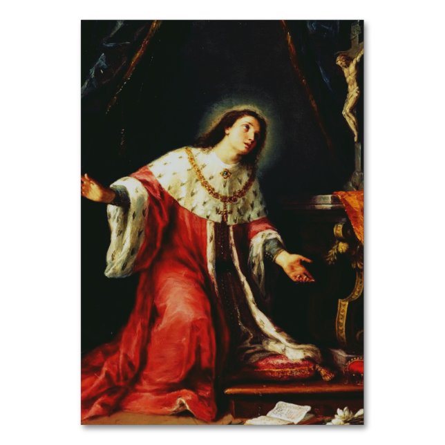 St. Casimir Jagiellon - Patron Saint of Poland Table Number (Front)