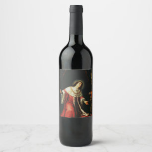 St. Casimir Jagiellon - Patron Saint of Poland Wine Label