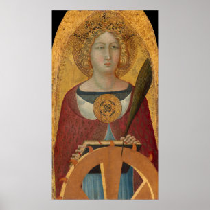 St Catherine, Bartolomeo Bulgarini Fine Art Poster