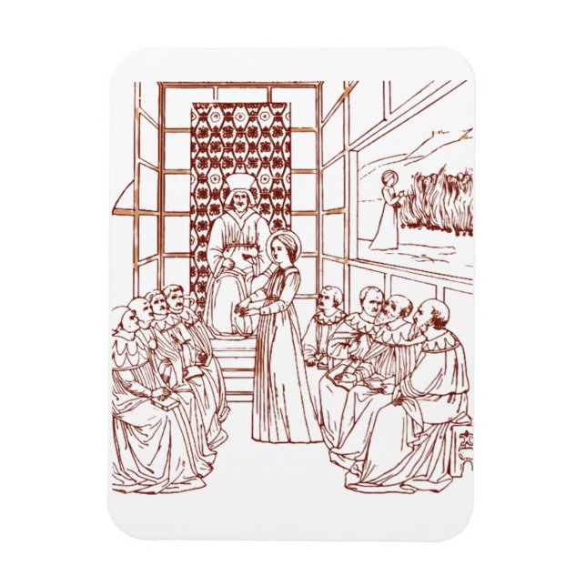 St Catherine Disputing with Scholars by Masolino Magnet (Vertical)