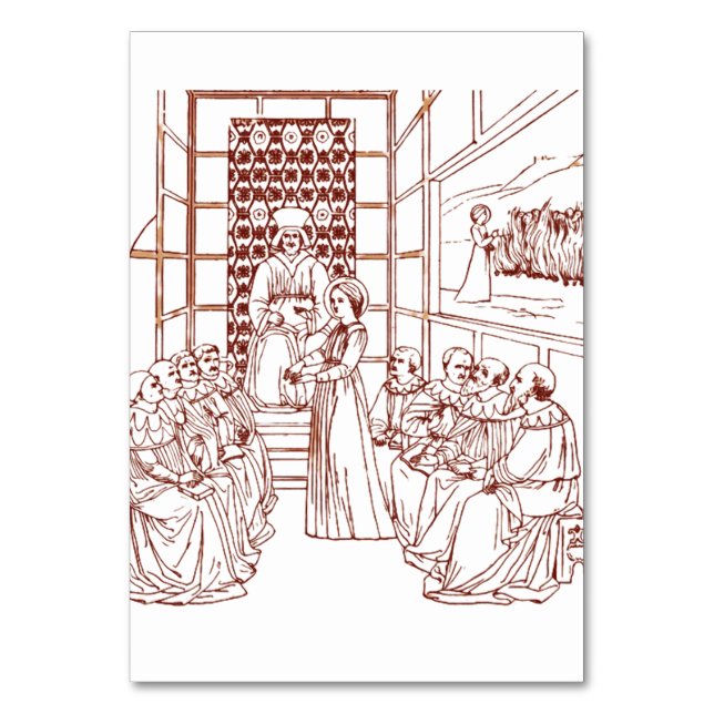 St Catherine Disputing with Scholars by Masolino Table Number (Front)