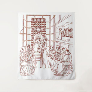 St Catherine Disputing with Scholars by Masolino Tapestry