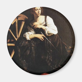 St. Catherine Of Alexandria By Michelangelo Merisi Magnet