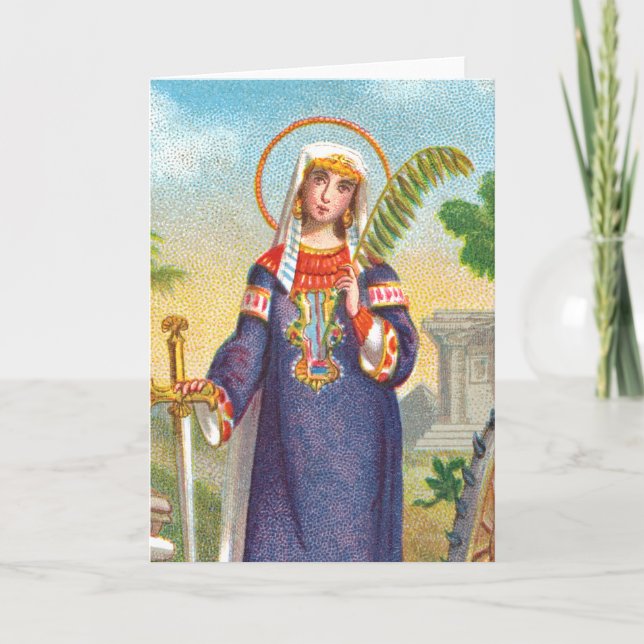 St. Catherine of Alexandria in Egyptian Dress Card (Front)