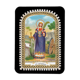 St. Catherine of Alexandria in Egyptian Dress Magnet