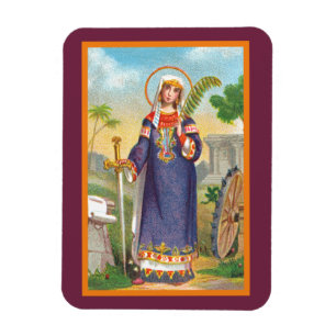 St. Catherine of Alexandria in Egyptian Dress Magnet