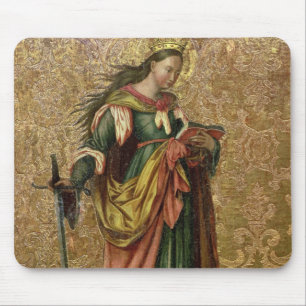 St. Catherine of Alexandria (oil on panel) 2 Mouse Mat