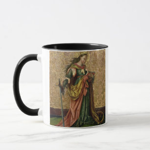 St. Catherine of Alexandria (oil on panel) 2 Mug