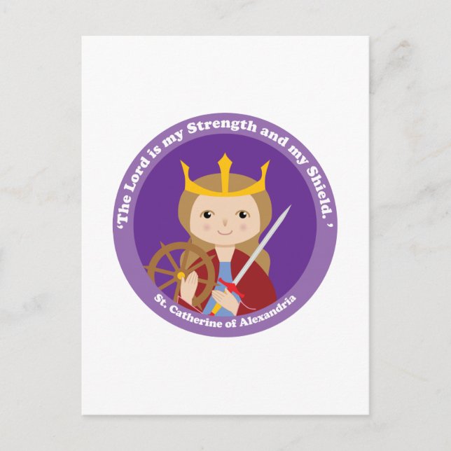 St. Catherine of Alexandria Postcard (Front)