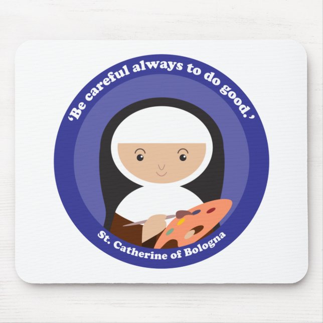 St. Catherine of Bologna Mouse Mat (Front)