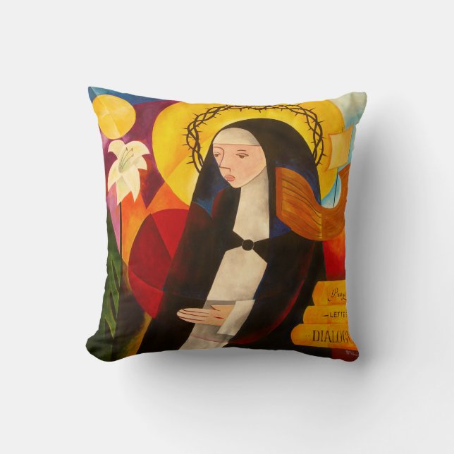 St. Catherine of Siena 2007 Cushion (Front)