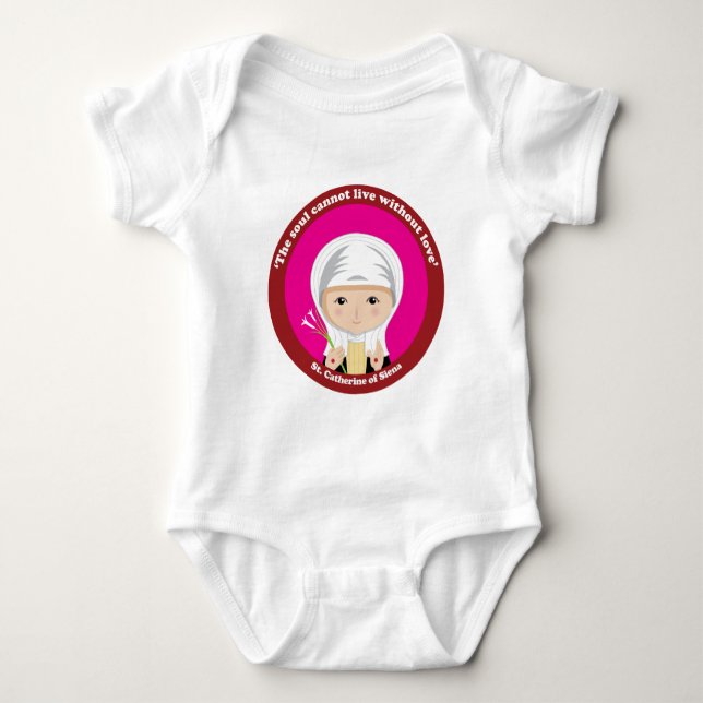 St. Catherine of Siena Baby Bodysuit (Front)