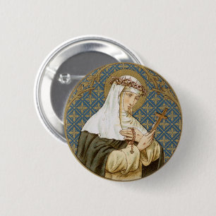 St. Catherine of Siena (BK 19) 6 Cm Round Badge