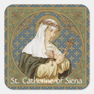 St. Catherine of Siena (BK 19) Square Sticker