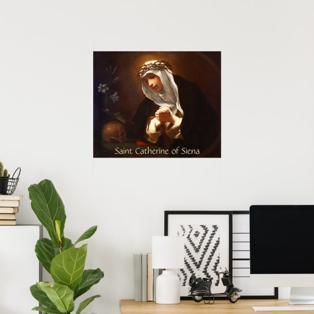 St. Catherine of Siena (Franceschini) Poster (Home Office)