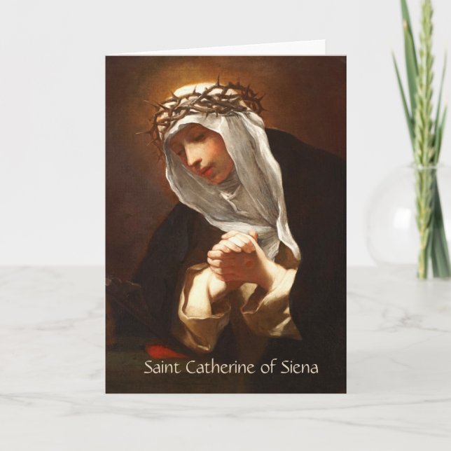 St. Catherine of Siena (Franceschini) Vertical Card (Front)