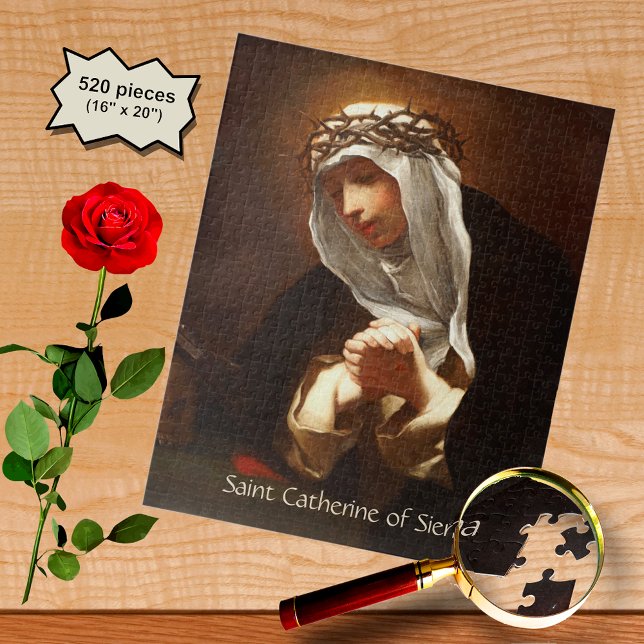 St. Catherine of Siena (Franceschini) Vertical Jigsaw Puzzle (Creator Uploaded)