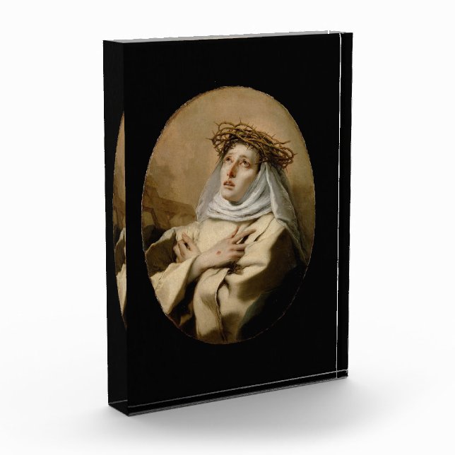 St. Catherine of Siena Hl. Katharina Siena Tiepolo Photo Block (Left)