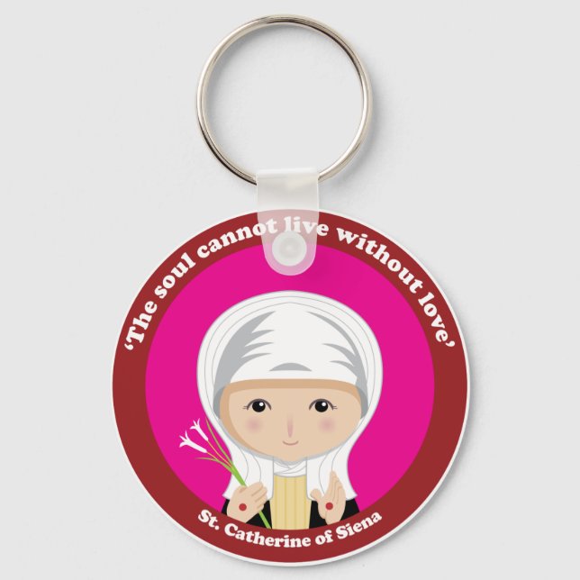 St. Catherine of Siena Key Ring (Front)