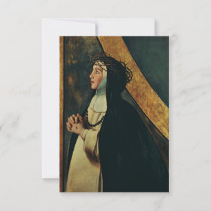 St. Catherine of Siena Mystical Dialogue Holy Card