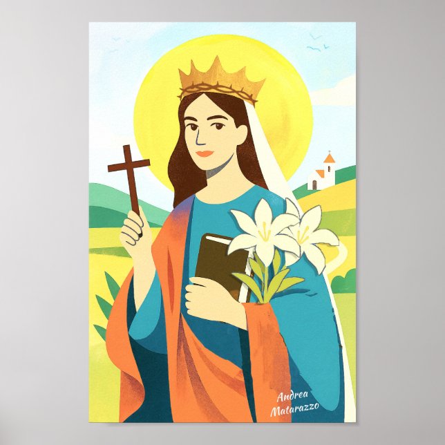 St. Catherine of Siena  Poster (Front)