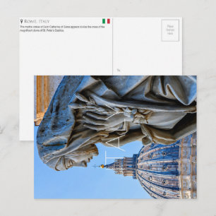St Catherine of Siena, Rome, Italy Travel Postcard