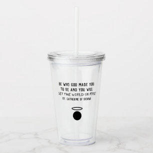 St. Catherine of Sienna Quote Tumbler